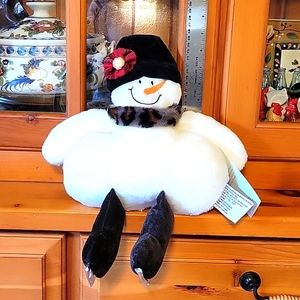 Holiday Woof & Poof Skating Snowlady plush